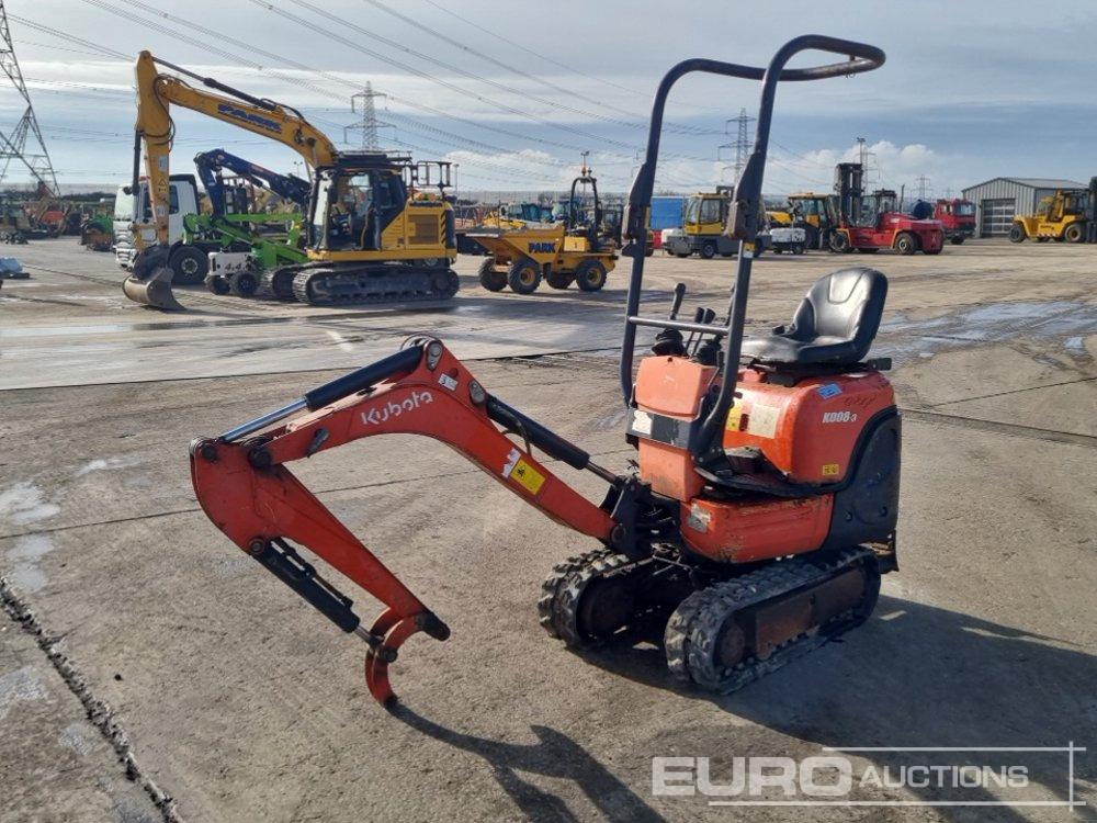 2015 Kubota K008-3 - Máy xúc mini: hình 1 2015 Kubota K008-3 - Máy xúc mini: hình 1