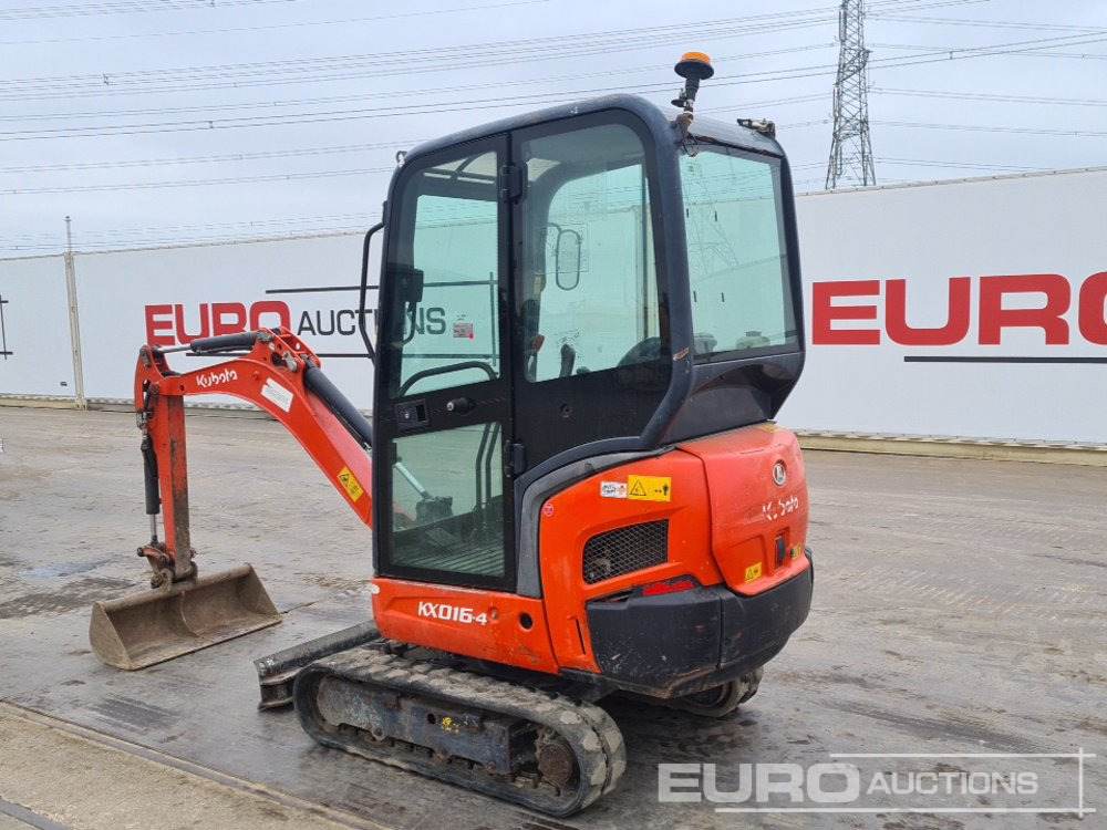 2016 Kubota KX016-4 - Máy xúc mini: hình 3 2016 Kubota KX016-4 - Máy xúc mini: hình 3