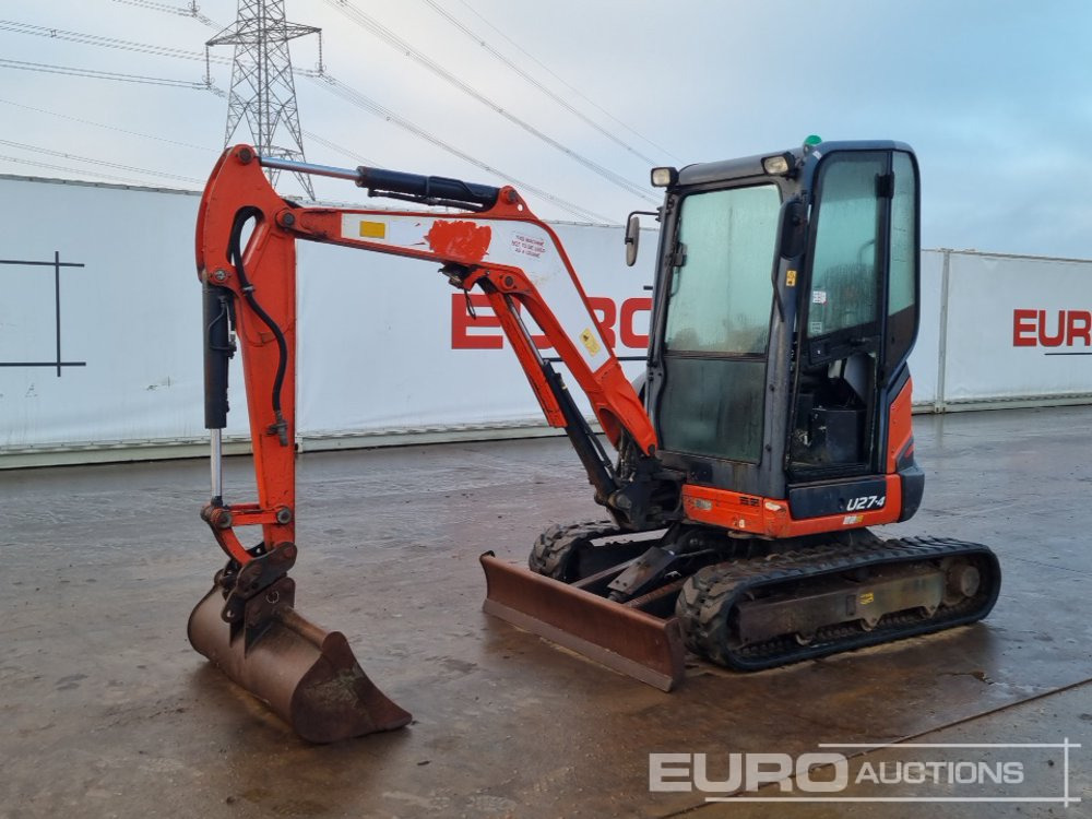 2016 Kubota U27-4 - Máy xúc mini: hình 1 2016 Kubota U27-4 - Máy xúc mini: hình 1