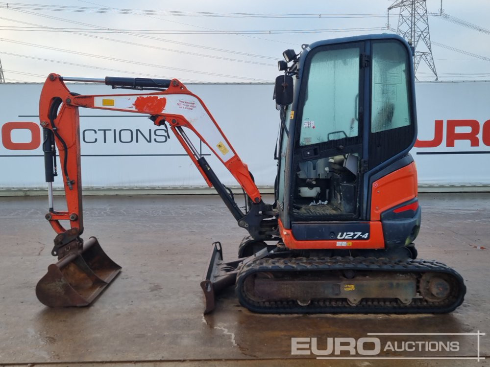 2016 Kubota U27-4 - Máy xúc mini: hình 2 2016 Kubota U27-4 - Máy xúc mini: hình 2