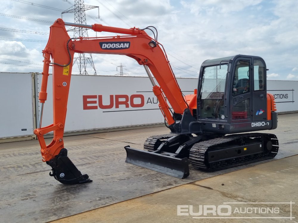 2018 Doosan DS80-7C - Máy xúc mini: hình 1 2018 Doosan DS80-7C - Máy xúc mini: hình 1