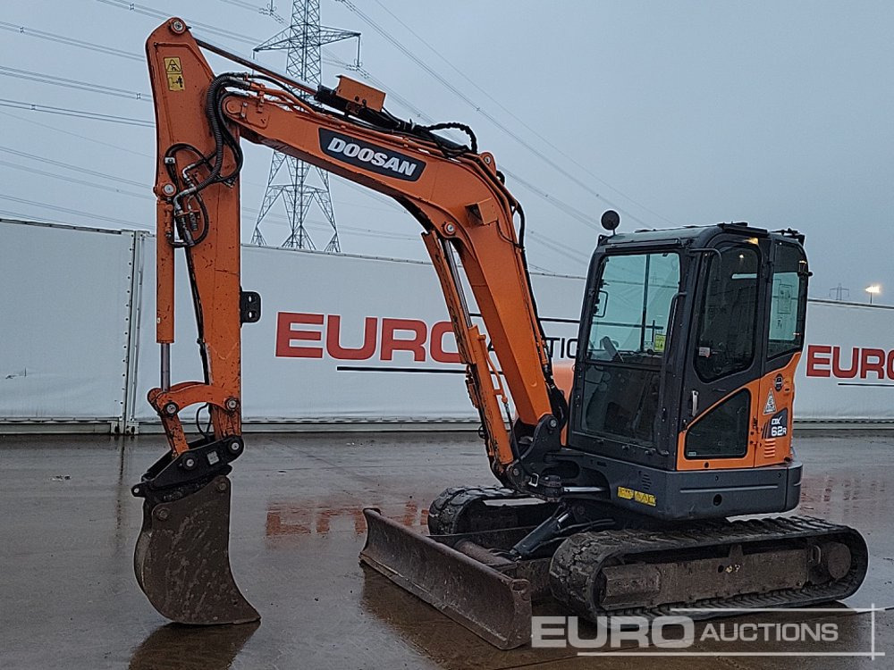 2020 Doosan DX62R-3 - Máy xúc mini: hình 1 2020 Doosan DX62R-3 - Máy xúc mini: hình 1