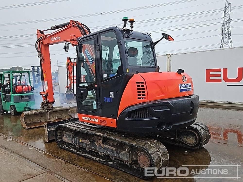 2020 Kubota KX080-4A2 - Máy xúc mini: hình 3 2020 Kubota KX080-4A2 - Máy xúc mini: hình 3