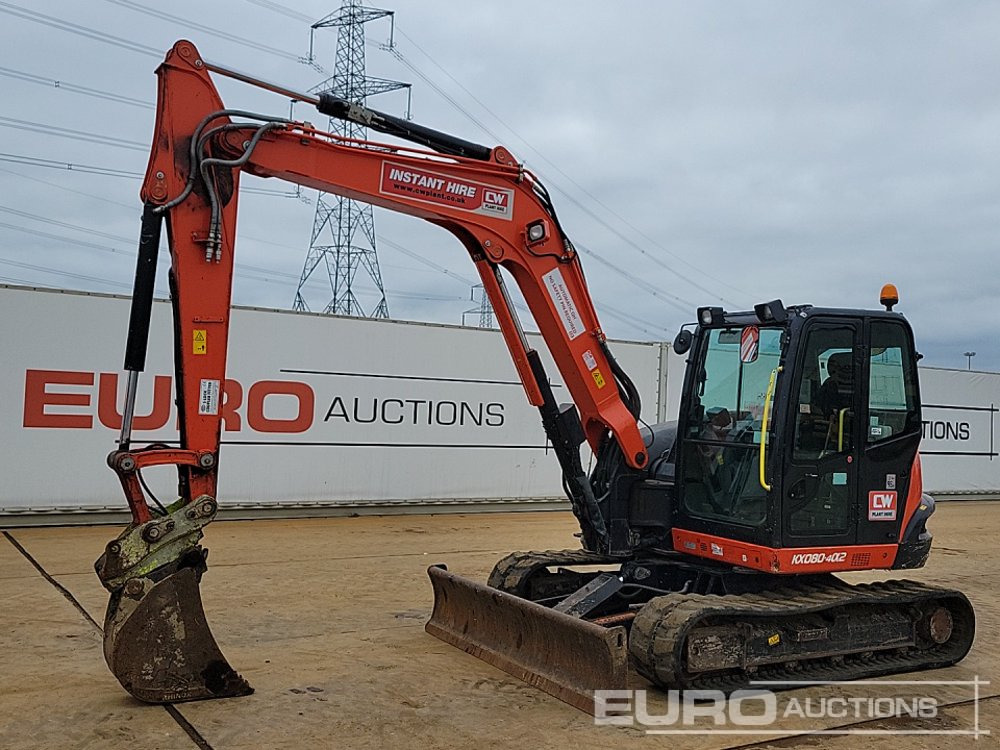 2020 Kubota KX080-4A2 - Máy xúc mini: hình 1 2020 Kubota KX080-4A2 - Máy xúc mini: hình 1