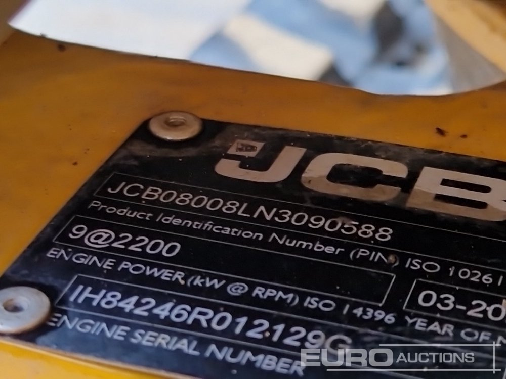 Máy xúc mini 2022 JCB 8008CT: hình 39 Máy xúc mini 2022 JCB 8008CT: hình 39
