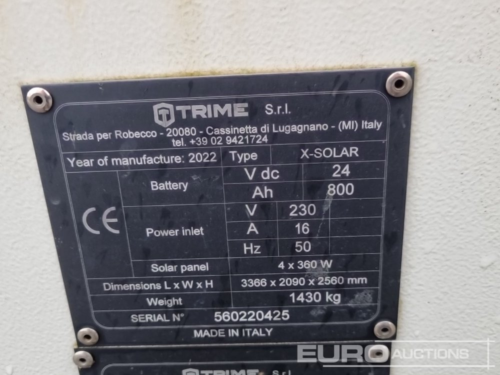 Tháp thắp sáng 2022 Trime X-Solar Single Axle Solar Powered LED Lighting Tower: hình 34 Tháp thắp sáng 2022 Trime X-Solar Single Axle Solar Powered LED Lighting Tower: hình 34