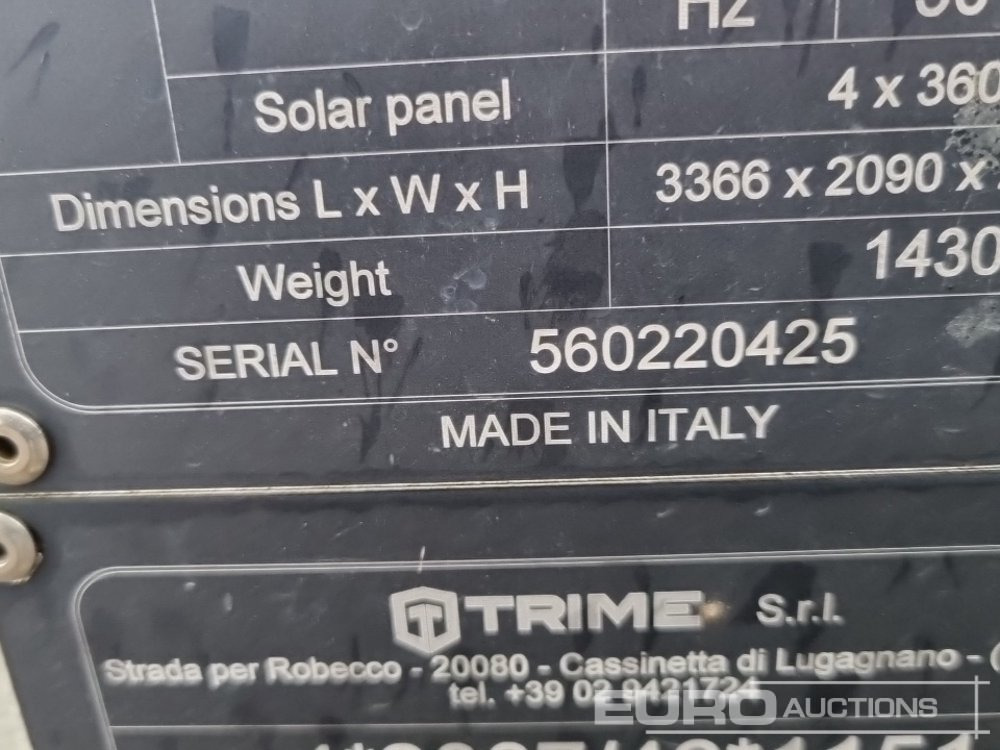 Tháp thắp sáng 2022 Trime X-Solar Single Axle Solar Powered LED Lighting Tower: hình 30 Tháp thắp sáng 2022 Trime X-Solar Single Axle Solar Powered LED Lighting Tower: hình 30