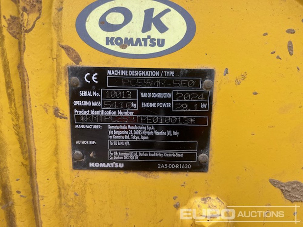 Máy xúc mini 2024 Komatsu PC55MR-5E0: hình 10