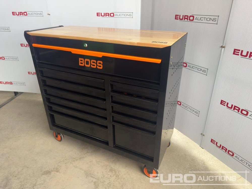 2025 Boss Wheeled Tool Trolley, 523pcs Tool Kit, Worktop (Black) - Trang thiết bị xưởng: hình 3 2025 Boss Wheeled Tool Trolley, 523pcs Tool Kit, Worktop (Black) - Trang thiết bị xưởng: hình 3