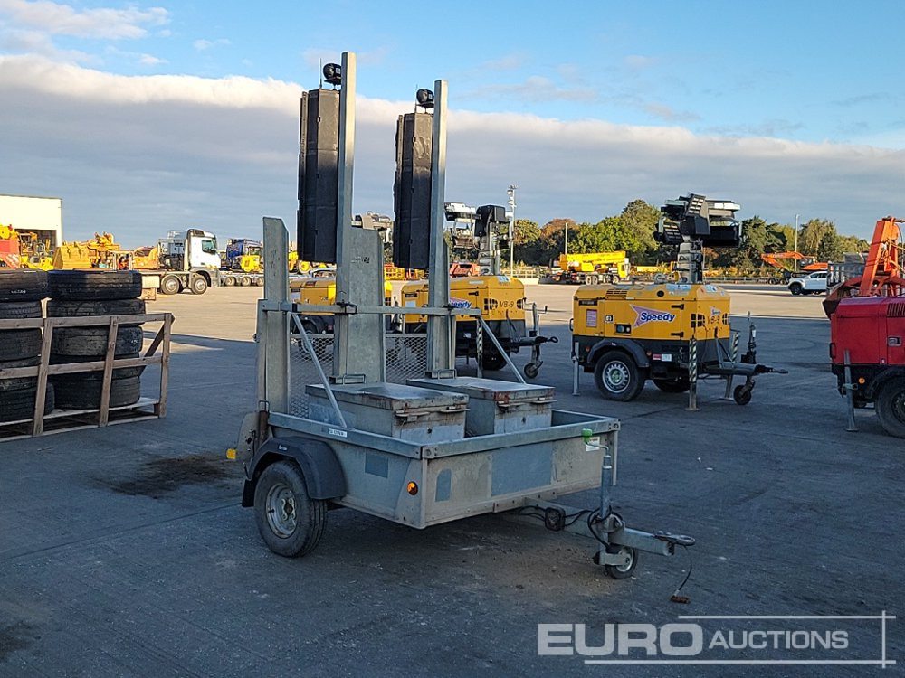Rơ moóc để vận chuyển thiết bị Bateson Single Axle Trailer, Ramp, 2 Way Traffic Light System: hình 7