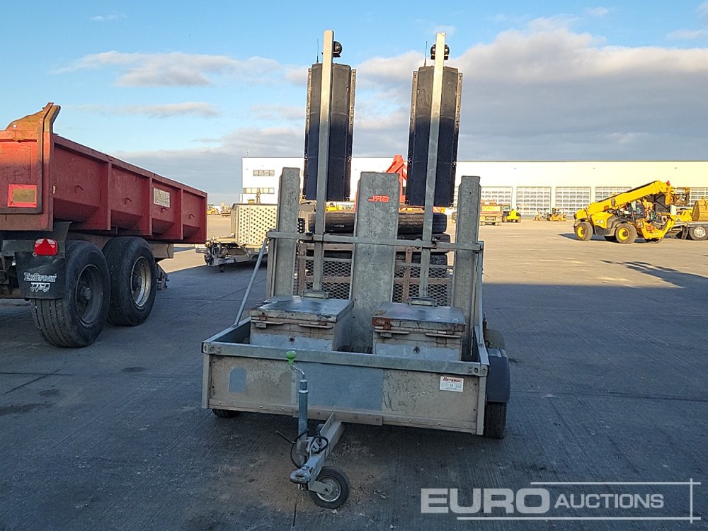 Rơ moóc để vận chuyển thiết bị Bateson Single Axle Trailer, Ramp, 2 Way Traffic Light System: hình 8