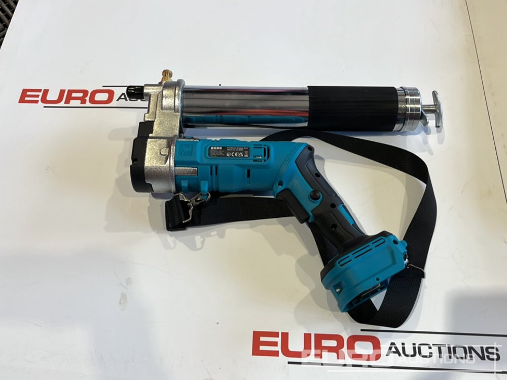 Trang thiết bị xây dựng Boss 21 Volt Lithium Battery Cordless Grease Gun, 2 Batteries, Charger, Case, Shoulder Strap, Extension Pieces and Fittings: hình 10
