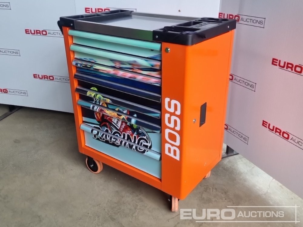 Boss Wheeled Tool Cart with 258pc Tools (Orange) - Trang thiết bị xưởng: hình 1 Boss Wheeled Tool Cart with 258pc Tools (Orange) - Trang thiết bị xưởng: hình 1