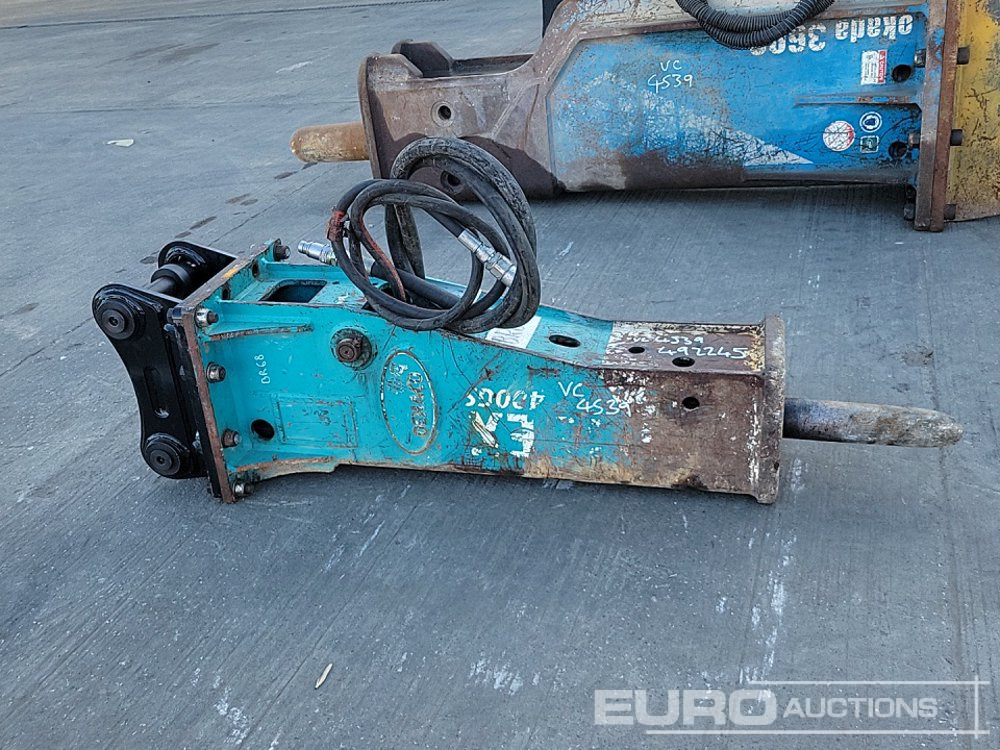 Búa thủy lực Demaco Hydraulic Breaker 45mm Pin to suit 4-6 Ton Excavator: hình 6