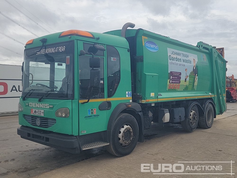 Dennis 6x2 Mid Lift Refuse Lorry, 360 Camera, Automatic Gearbox - Xe tải chở rác: hình 1 Dennis 6x2 Mid Lift Refuse Lorry, 360 Camera, Automatic Gearbox - Xe tải chở rác: hình 1