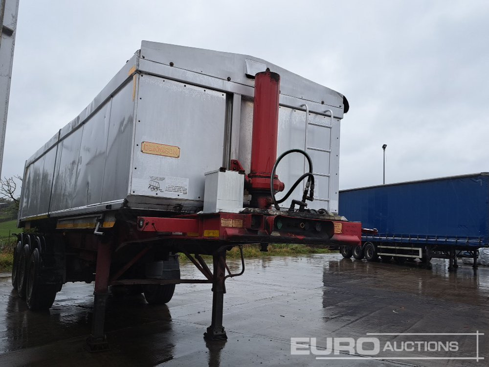 Dennison Tri Axle Bluk Tipping Trailer, Roll Over Cover - Sơ mi rơ moóc ben: hình 4 Dennison Tri Axle Bluk Tipping Trailer, Roll Over Cover - Sơ mi rơ moóc ben: hình 4