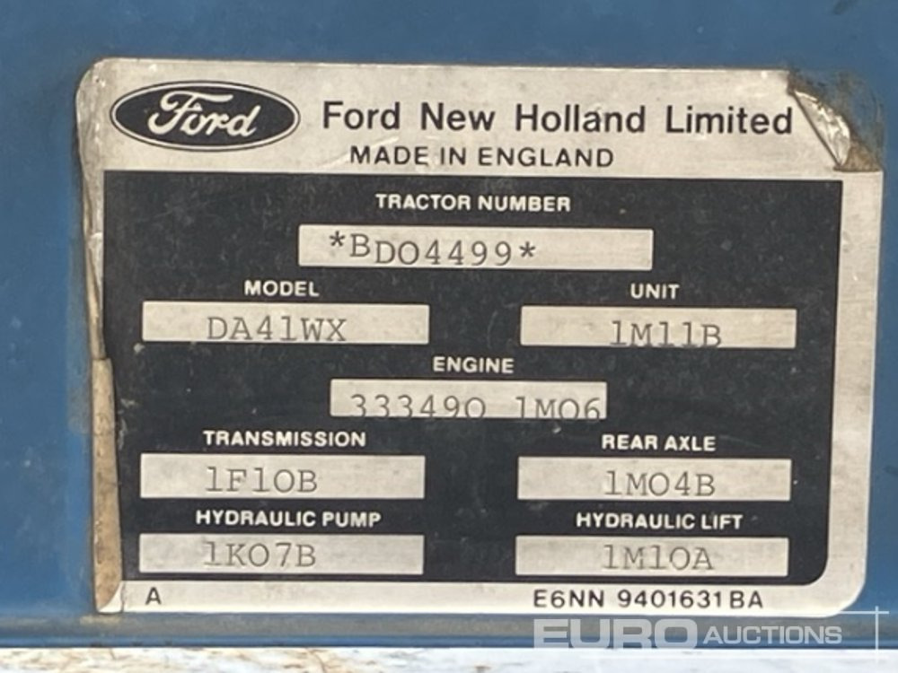 Máy cày Ford New Holland 4630: hình 10