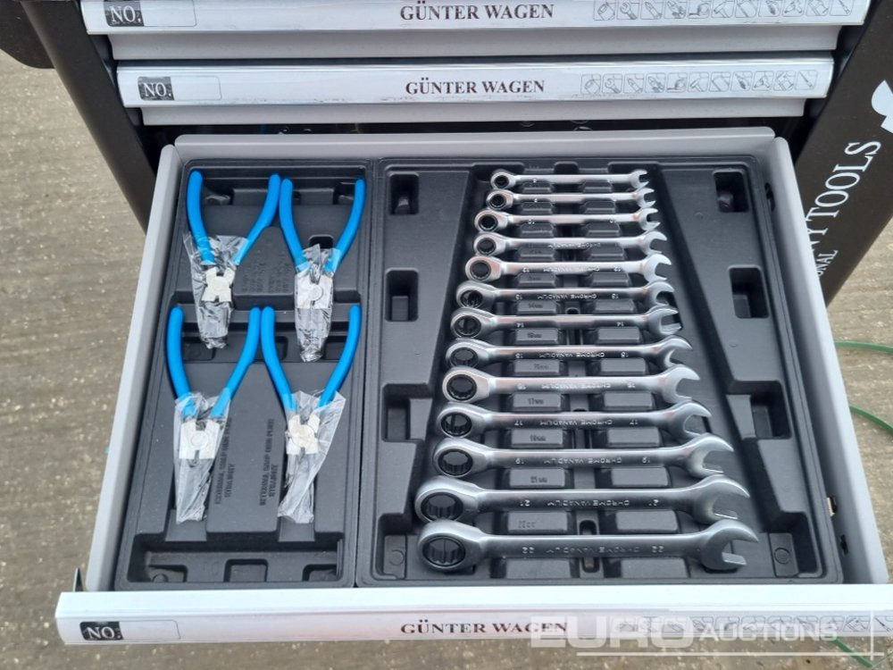 Trang thiết bị xây dựng Germany Tools 220PCS 6 Drawer Tool Chest: hình 11