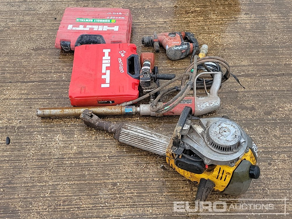 Hilti Hammer Drill (2 of), Hilti Battery Impact Gun, Hilti Battery Grinder, Hycon Hydraulic Core Drill, Wacker Neuson Hand Held Breaker - Trang thiết bị xây dựng: hình 2 Hilti Hammer Drill (2 of), Hilti Battery Impact Gun, Hilti Battery Grinder, Hycon Hydraulic Core Drill, Wacker Neuson Hand Held Breaker - Trang thiết bị xây dựng: hình 2