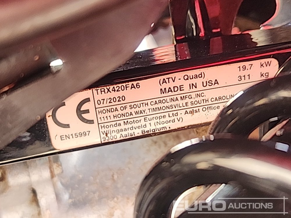 ATV/ Xe 4 bánh Honda TRX420: hình 20