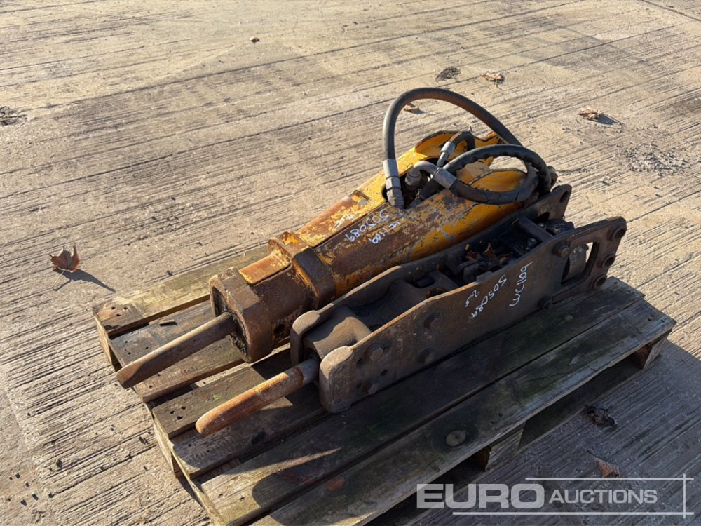 JCB Hydraulic Breaker 30-35mm Pin to suit Mini Excavator (2 of) - Búa thủy lực: hình 1 JCB Hydraulic Breaker 30-35mm Pin to suit Mini Excavator (2 of) - Búa thủy lực: hình 1