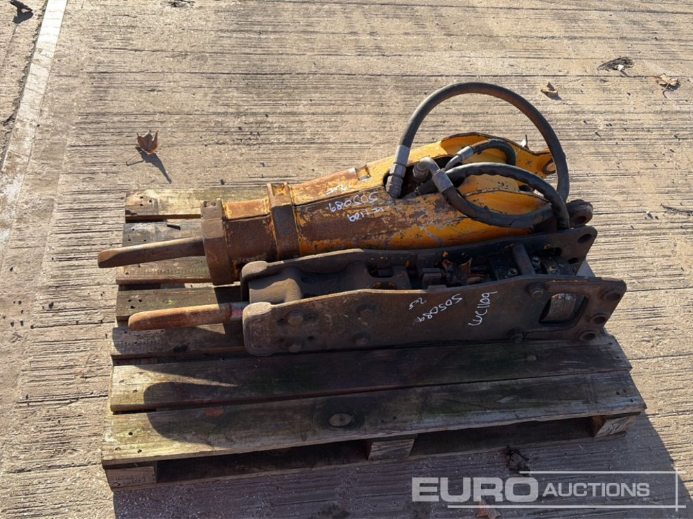 JCB Hydraulic Breaker 30-35mm Pin to suit Mini Excavator (2 of) - Búa thủy lực: hình 2 JCB Hydraulic Breaker 30-35mm Pin to suit Mini Excavator (2 of) - Búa thủy lực: hình 2