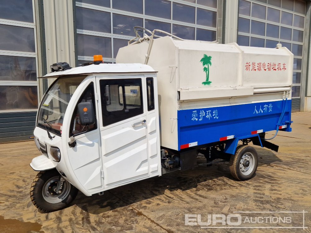 Lipai D231 Electric Refuse Tricycle, Side Loder, Charger (Drive Fault) - ATV/ Xe 4 bánh: hình 1 Lipai D231 Electric Refuse Tricycle, Side Loder, Charger (Drive Fault) - ATV/ Xe 4 bánh: hình 1