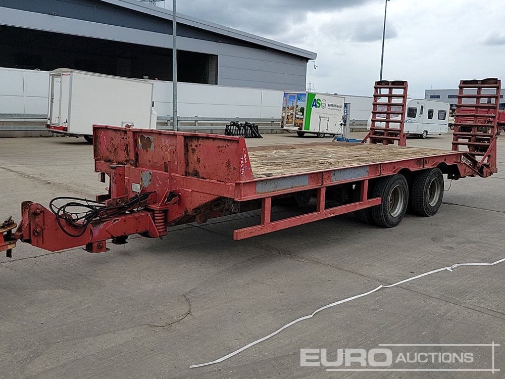 Redrock Twin Axle Sprung Draw Bar Low Loader Trailer, Hydraulic Ramps - Toa kéo trang trại: hình 1 Redrock Twin Axle Sprung Draw Bar Low Loader Trailer, Hydraulic Ramps - Toa kéo trang trại: hình 1