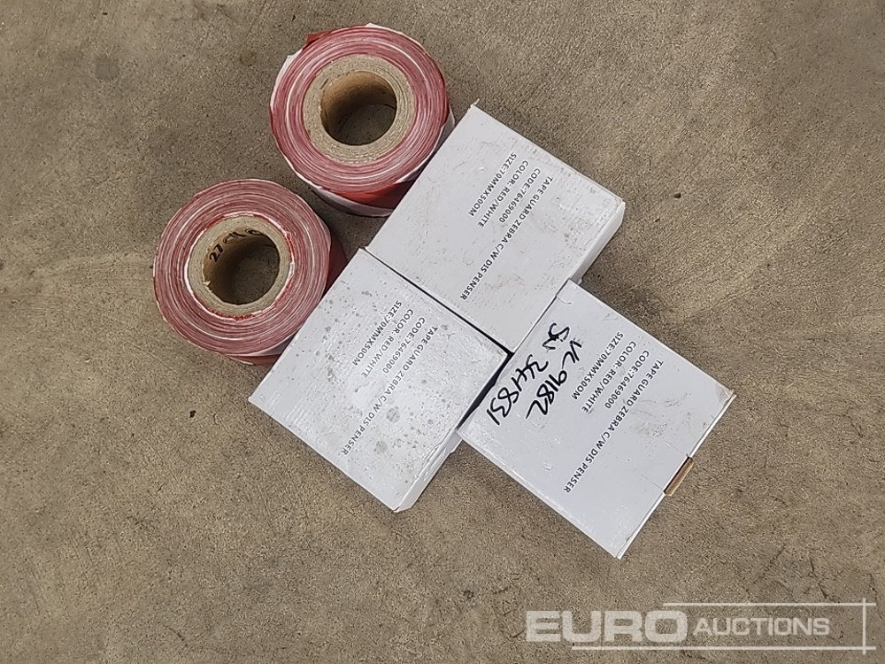 Roll of Red & White Hazzard Tape (5 of) - Trang thiết bị xưởng: hình 3 Roll of Red & White Hazzard Tape (5 of) - Trang thiết bị xưởng: hình 3