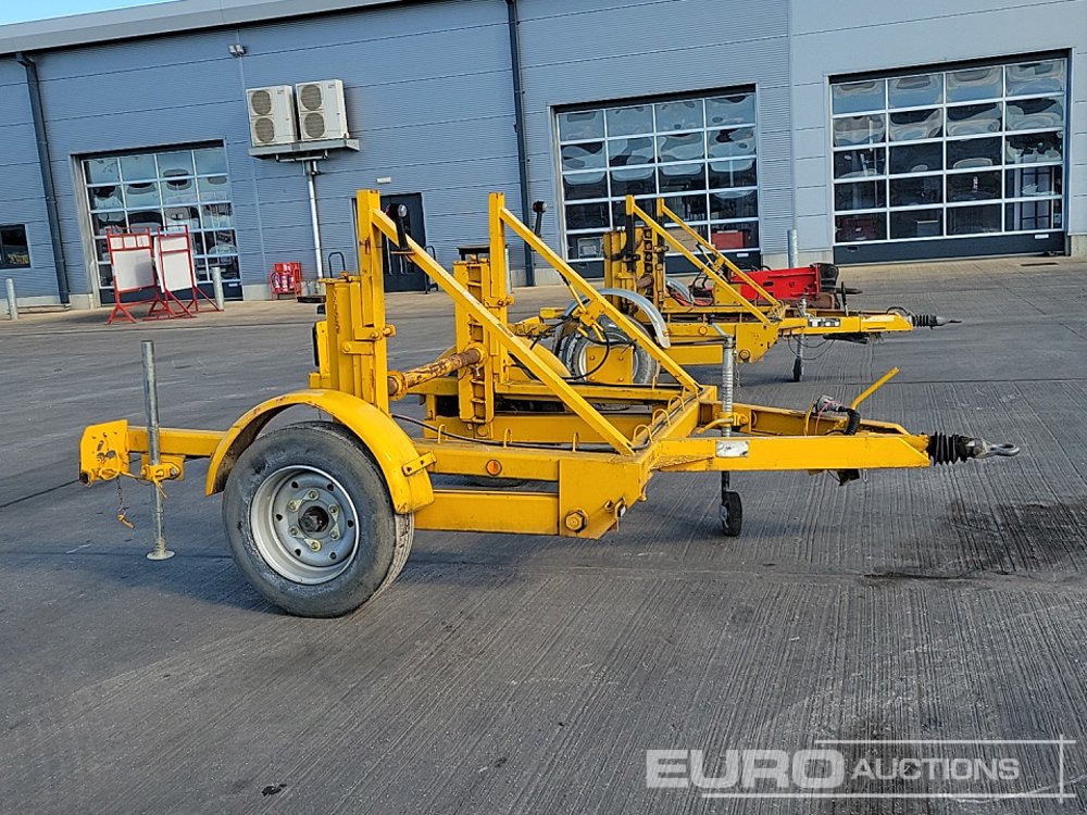 Rơ moóc để vận chuyển thiết bị Single Axle Cable Reel Trailer: hình 6