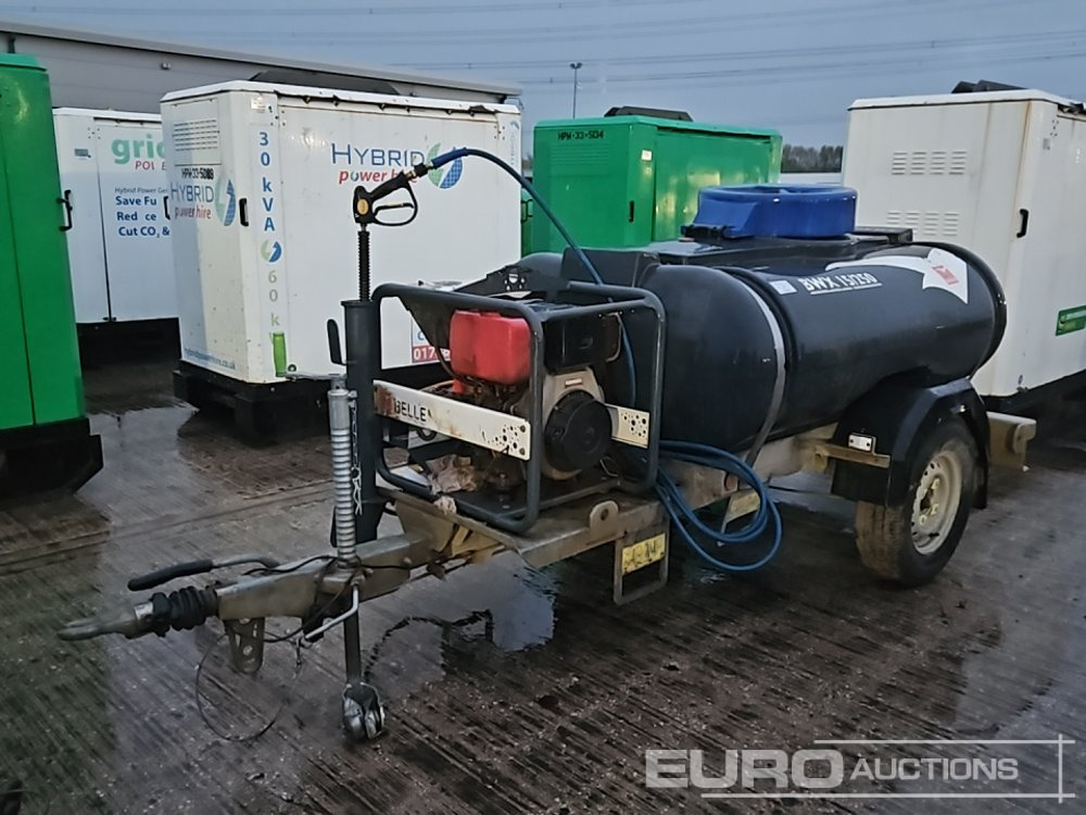 Trailer Engineering Single Axle Plastic Water Bowser, Belle Pressure Washer, Yanmar Engine - Máy phun rửa áp lực: hình 1 Trailer Engineering Single Axle Plastic Water Bowser, Belle Pressure Washer, Yanmar Engine - Máy phun rửa áp lực: hình 1