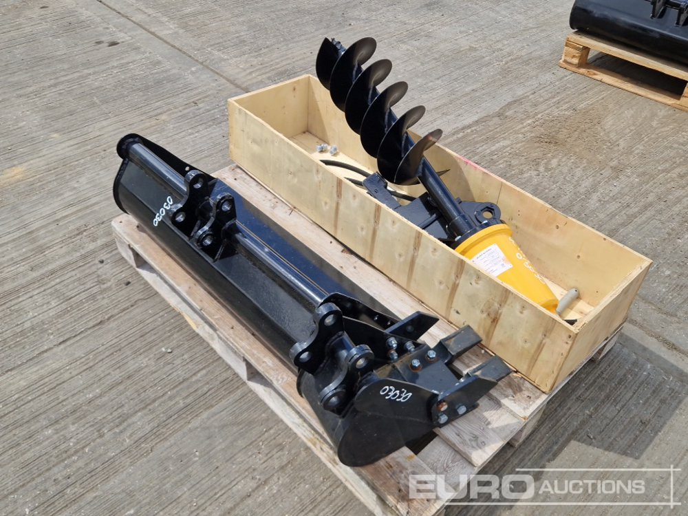 Unused 2025 200mm Hydraulic Auger, 32" Ditching, 8" Digging Bucket 25mm Pin to suit Mini Excavator - Gầu: hình 5 Unused 2025 200mm Hydraulic Auger, 32" Ditching, 8" Digging Bucket 25mm Pin to suit Mini Excavator - Gầu: hình 5