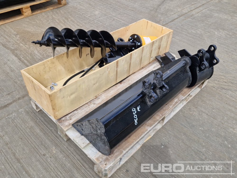 Unused 2025 200mm Hydraulic Auger, 32" Ditching, 8" Digging Bucket 25mm Pin to suit Mini Excavator - Gầu: hình 3 Unused 2025 200mm Hydraulic Auger, 32" Ditching, 8" Digging Bucket 25mm Pin to suit Mini Excavator - Gầu: hình 3