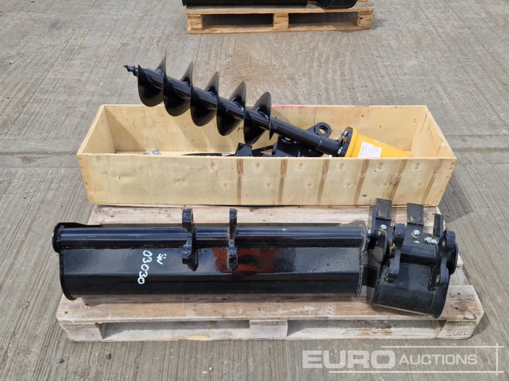 Unused 2025 200mm Hydraulic Auger, 32" Ditching, 8" Digging Bucket 25mm Pin to suit Mini Excavator - Gầu: hình 4 Unused 2025 200mm Hydraulic Auger, 32" Ditching, 8" Digging Bucket 25mm Pin to suit Mini Excavator - Gầu: hình 4