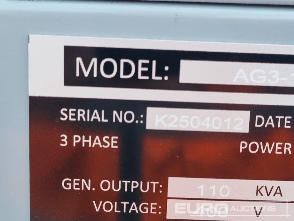 Bộ phát điện Unused 2025 Ashita Power AG3-110: hình 21