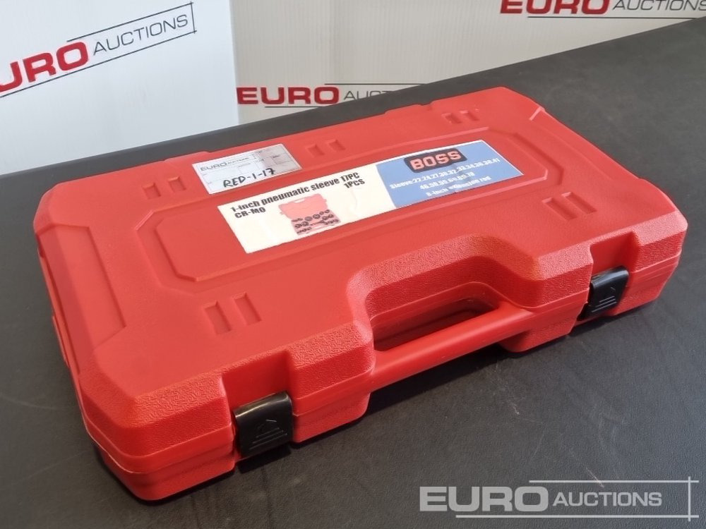Unused 2025 Boss 1" 17pc Pneumatic Socket Set, 8" Extension Rod - Trang thiết bị xưởng: hình 1 Unused 2025 Boss 1" 17pc Pneumatic Socket Set, 8" Extension Rod - Trang thiết bị xưởng: hình 1