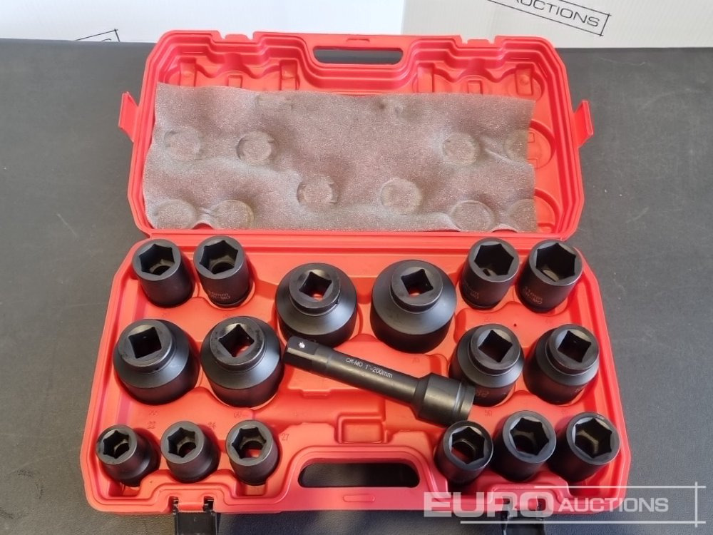 Unused 2025 Boss 1" 17pc Pneumatic Socket Set, 8" Extension Rod - Trang thiết bị xưởng: hình 4 Unused 2025 Boss 1" 17pc Pneumatic Socket Set, 8" Extension Rod - Trang thiết bị xưởng: hình 4