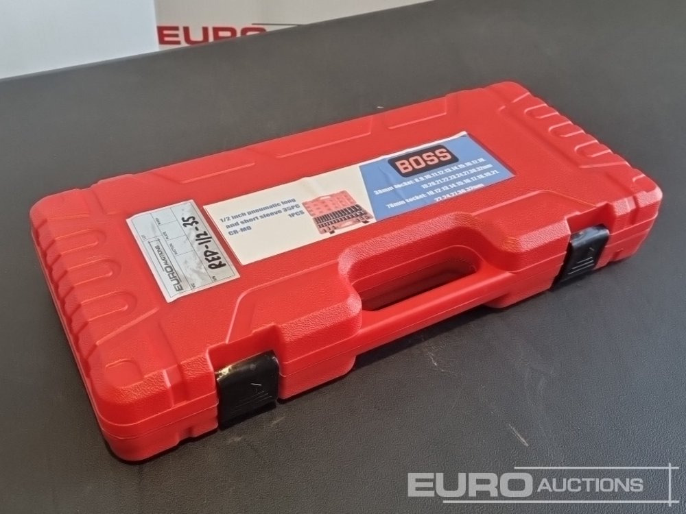 Unused 2025 Boss 1/2" 35pc Pneumatic Long & Short Sleeve Socket Set - Trang thiết bị xưởng: hình 1 Unused 2025 Boss 1/2" 35pc Pneumatic Long & Short Sleeve Socket Set - Trang thiết bị xưởng: hình 1