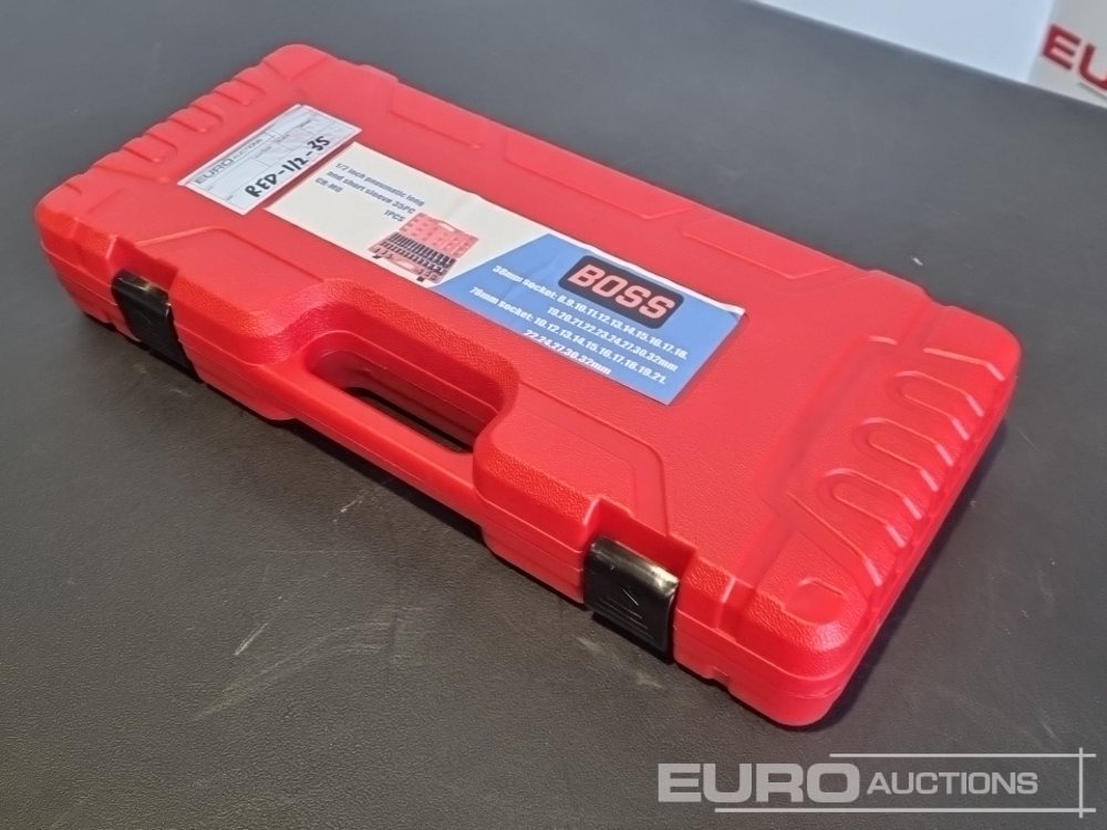 Unused 2025 Boss 1/2" 35pc Pneumatic Long & Short Sleeve Socket Set - Trang thiết bị xưởng: hình 3 Unused 2025 Boss 1/2" 35pc Pneumatic Long & Short Sleeve Socket Set - Trang thiết bị xưởng: hình 3