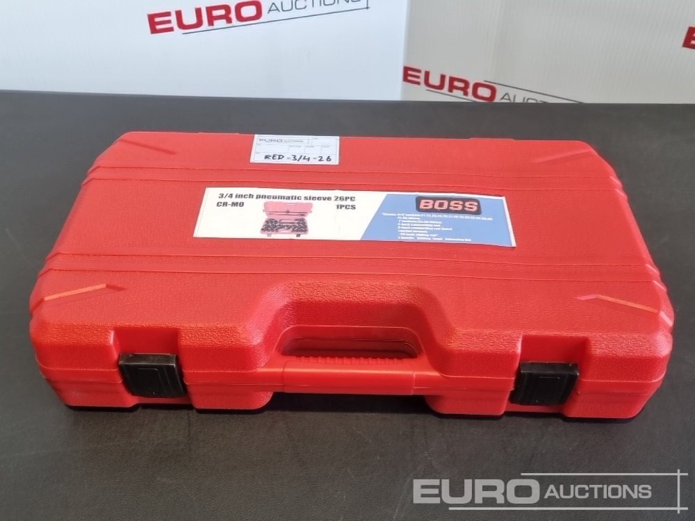 Unused 2025 Boss 3/4" 26pc Heavy Duty Pneumatic Socket Set, 4" Connecting Rod, 8" Connecting Rod Quick Ratchet Wrench, 20" Sliding Road, L Handle Sliding Head Extension Bar - Trang thiết bị xưởng: hình 2 Unused 2025 Boss 3/4" 26pc Heavy Duty Pneumatic Socket Set, 4" Connecting Rod, 8" Connecting Rod Quick Ratchet Wrench, 20" Sliding Road, L Handle Sliding Head Extension Bar - Trang thiết bị xưởng: hình 2