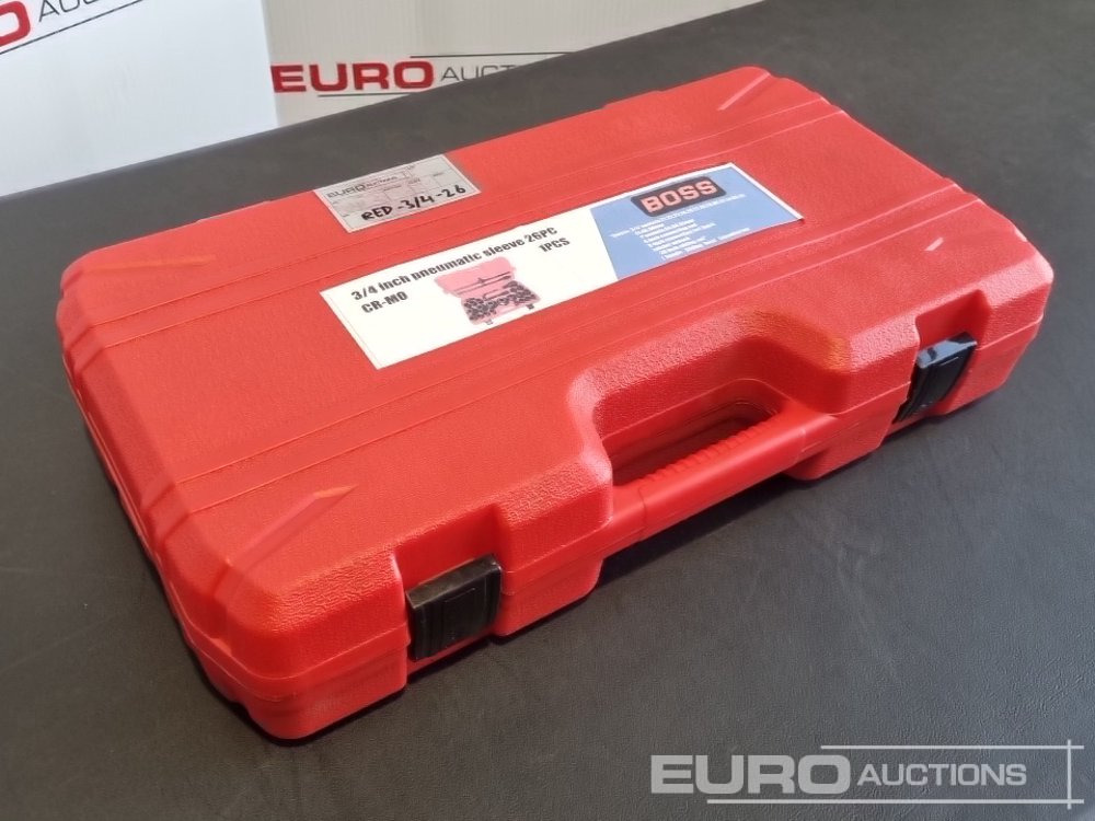 Unused 2025 Boss 3/4" 26pc Heavy Duty Pneumatic Socket Set, 4" Connecting Rod, 8" Connecting Rod Quick Ratchet Wrench, 20" Sliding Road, L Handle Sliding Head Extension Bar - Trang thiết bị xưởng: hình 1 Unused 2025 Boss 3/4" 26pc Heavy Duty Pneumatic Socket Set, 4" Connecting Rod, 8" Connecting Rod Quick Ratchet Wrench, 20" Sliding Road, L Handle Sliding Head Extension Bar - Trang thiết bị xưởng: hình 1