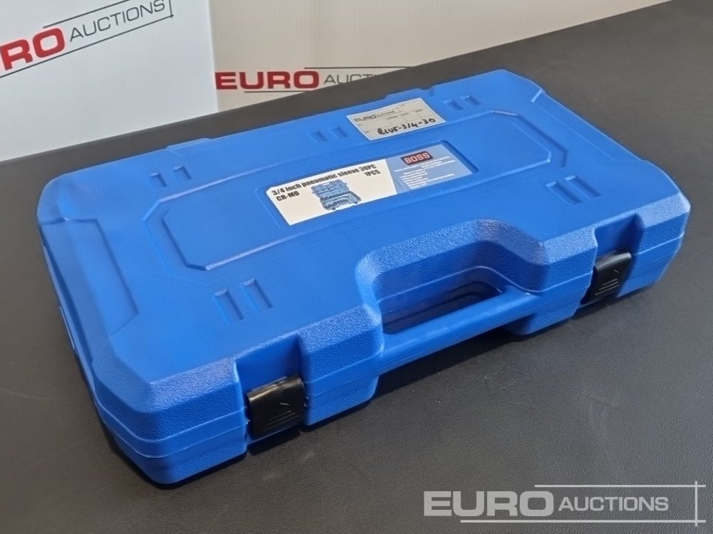 Unused 2025 Boss 3/4" 30pc Heavy Duty Pneumatic Socket Set, 4" Connecting Rod, 8" Connecting Rod, Ratchet Wrench, 20" Sliding Rod, 18" Bending Rod Universal Coupling, Adapter1-3/4" - Trang thiết bị xưởng: hình 1 Unused 2025 Boss 3/4" 30pc Heavy Duty Pneumatic Socket Set, 4" Connecting Rod, 8" Connecting Rod, Ratchet Wrench, 20" Sliding Rod, 18" Bending Rod Universal Coupling, Adapter1-3/4" - Trang thiết bị xưởng: hình 1