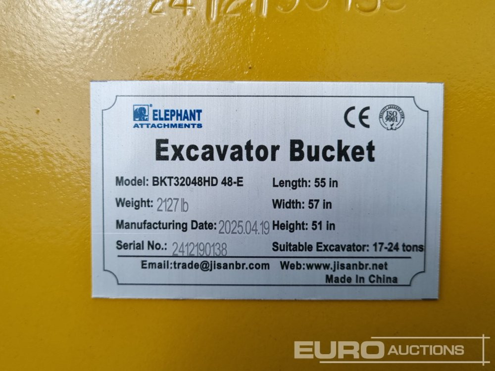 Gầu mới Unused 2025 Elephant  BKT32048HD 48-E: hình 14