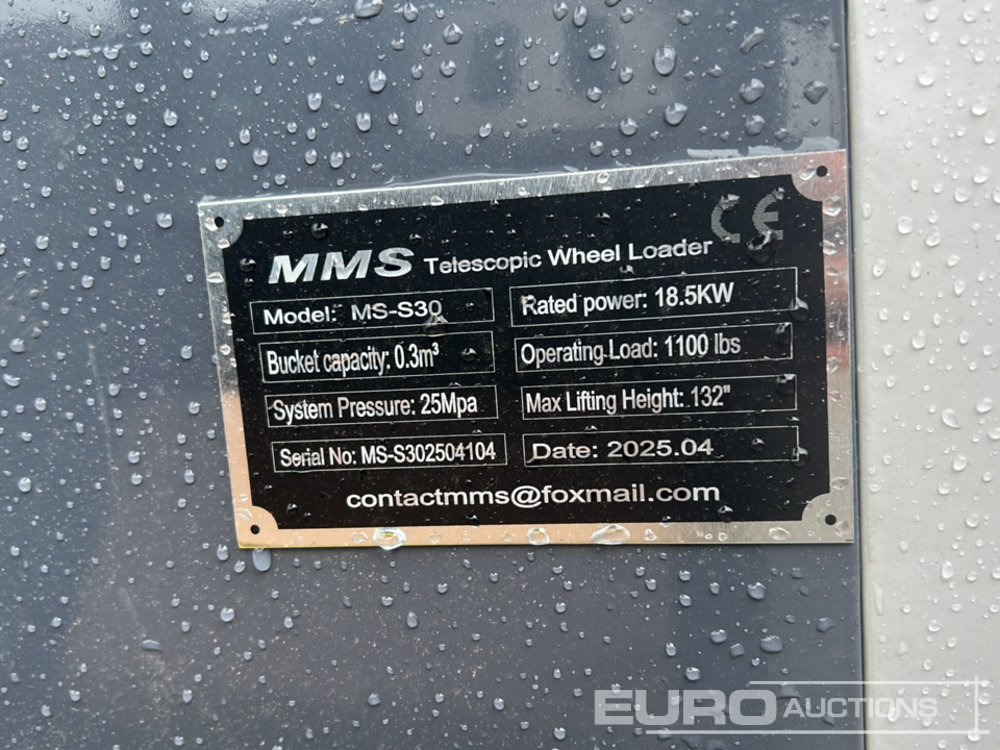 Máy xúc lật bánh lốp Unused 2025 MMS MS-S30: hình 30