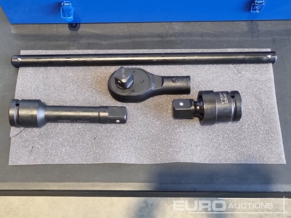 Unused Boss 1" 21pc Pneumatic Socket Set, 8" Impact Extension Bar, Universal Joint, Quick Release Ratchet Handle, 20" T-sliding Bar - Trang thiết bị xưởng: hình 5 Unused Boss 1" 21pc Pneumatic Socket Set, 8" Impact Extension Bar, Universal Joint, Quick Release Ratchet Handle, 20" T-sliding Bar - Trang thiết bị xưởng: hình 5