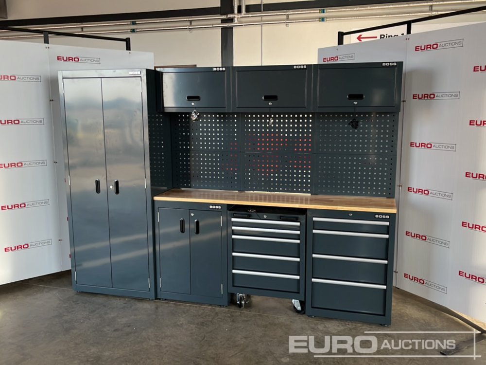 Unused Boss 2.6m 9 Drawer, 5 Cabinet Tool Station - Trang thiết bị xưởng: hình 1 Unused Boss 2.6m 9 Drawer, 5 Cabinet Tool Station - Trang thiết bị xưởng: hình 1