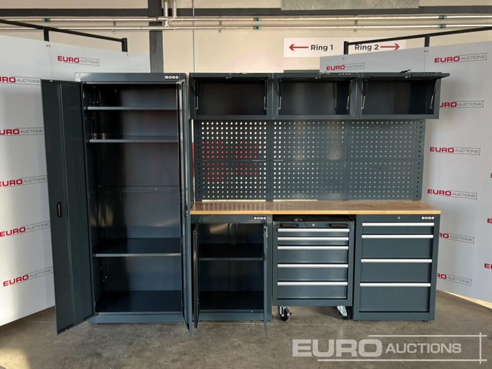 Unused Boss 2.6m 9 Drawer, 5 Cabinet Tool Station - Trang thiết bị xưởng: hình 4 Unused Boss 2.6m 9 Drawer, 5 Cabinet Tool Station - Trang thiết bị xưởng: hình 4