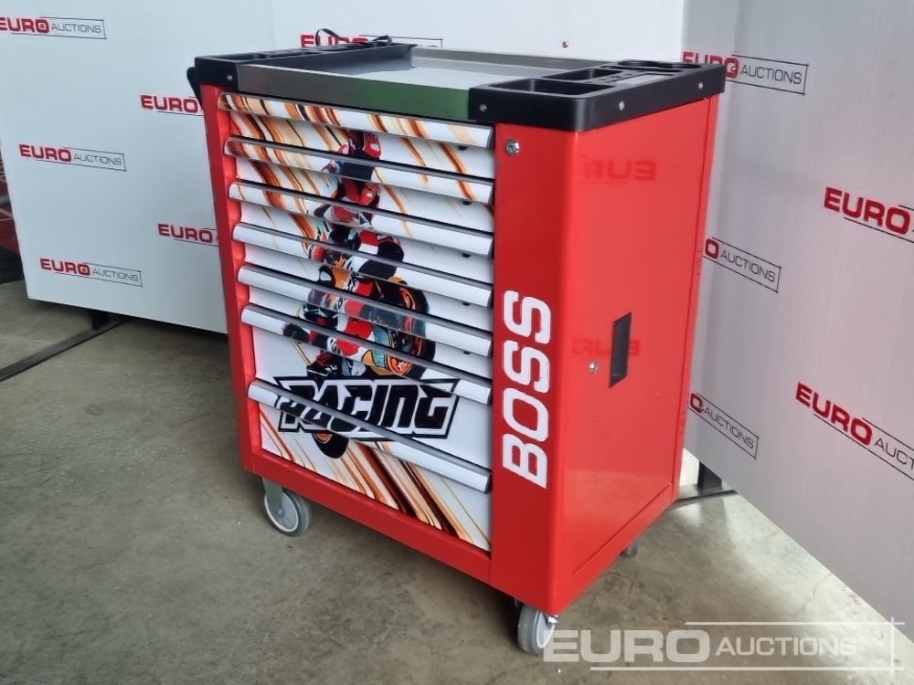 Unused Boss Wheeled Tool Cart with 258pc Tools (Red) - Trang thiết bị xưởng: hình 1 Unused Boss Wheeled Tool Cart with 258pc Tools (Red) - Trang thiết bị xưởng: hình 1