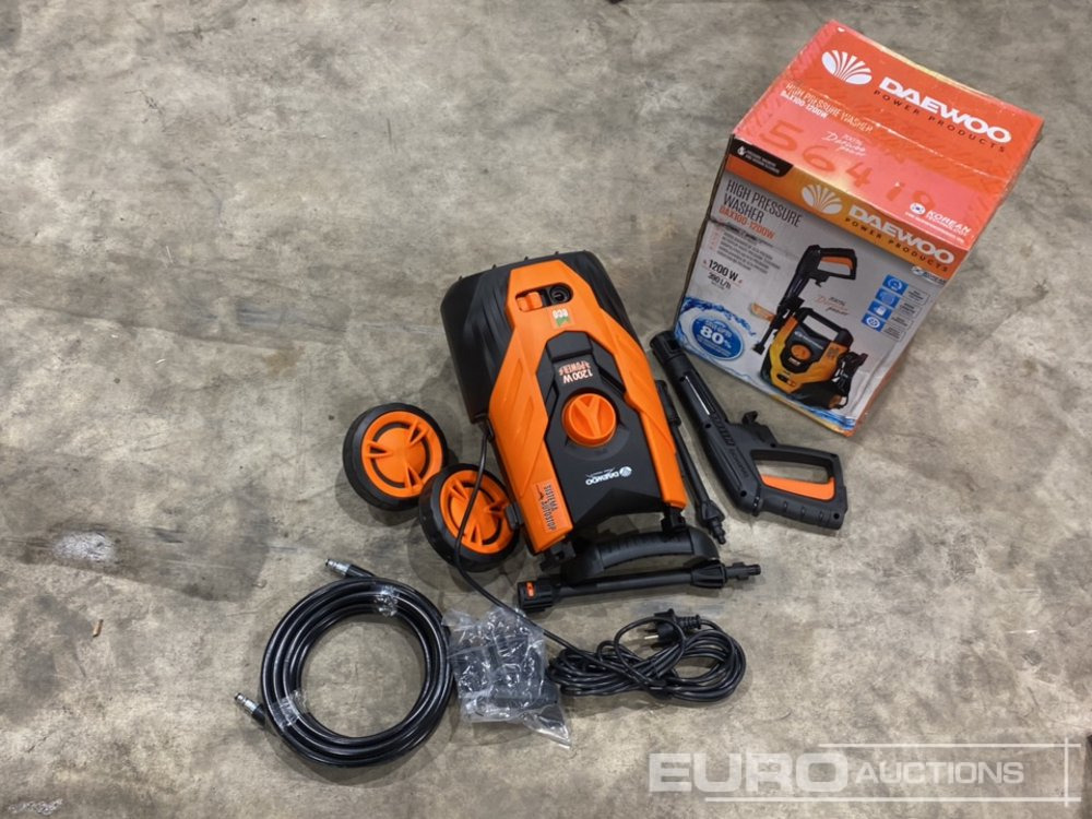Unused Daewoo DAX100-1200W 230 Volt Pressure Washer (2 of) - Máy phun rửa áp lực: hình 1 Unused Daewoo DAX100-1200W 230 Volt Pressure Washer (2 of) - Máy phun rửa áp lực: hình 1
