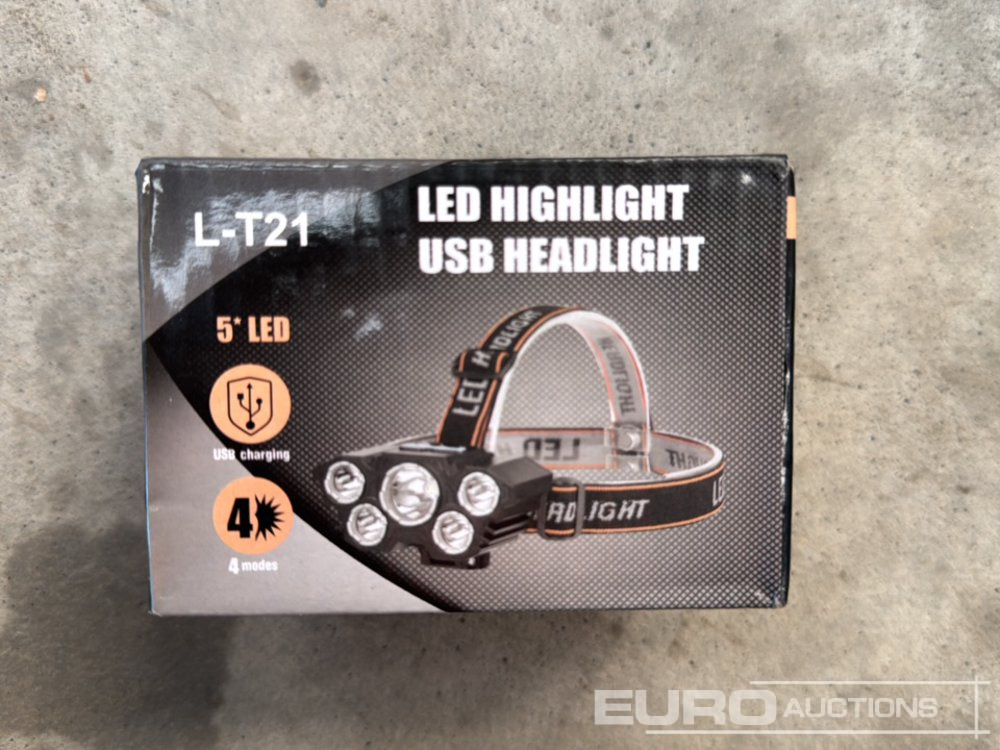 Unused LED Headlight, USB Charging, Four Modes - Trang thiết bị xưởng: hình 2 Unused LED Headlight, USB Charging, Four Modes - Trang thiết bị xưởng: hình 2